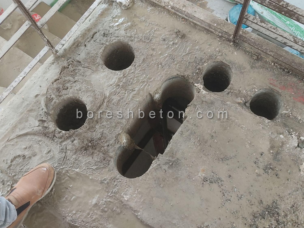 برش بتن جهت عبور تأسیسات ساختمان تهران نو