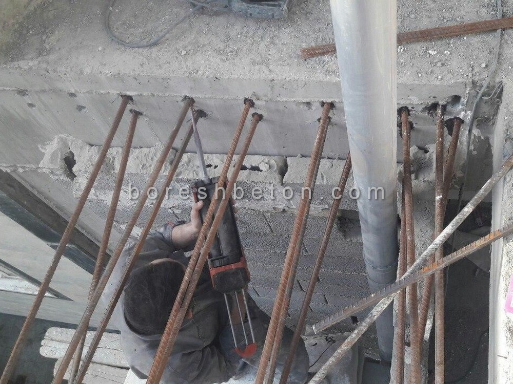 کاشت میلگرد مجموعه مسکونی پرند