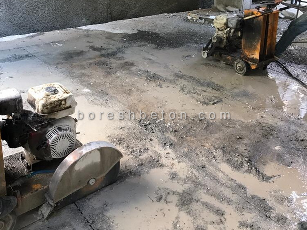 برش با دستگاه کاتر و کرگیری پروژه دزاشیب