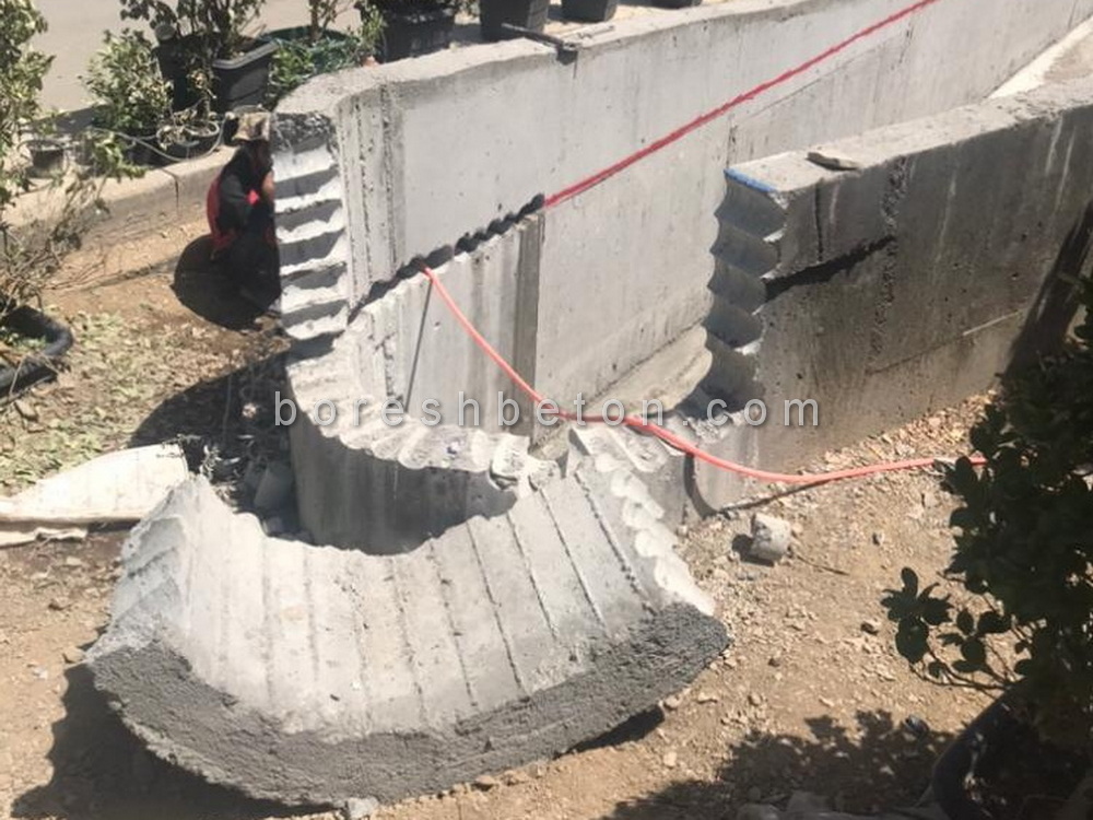 برش بتن آبنما پروژه ایران مال