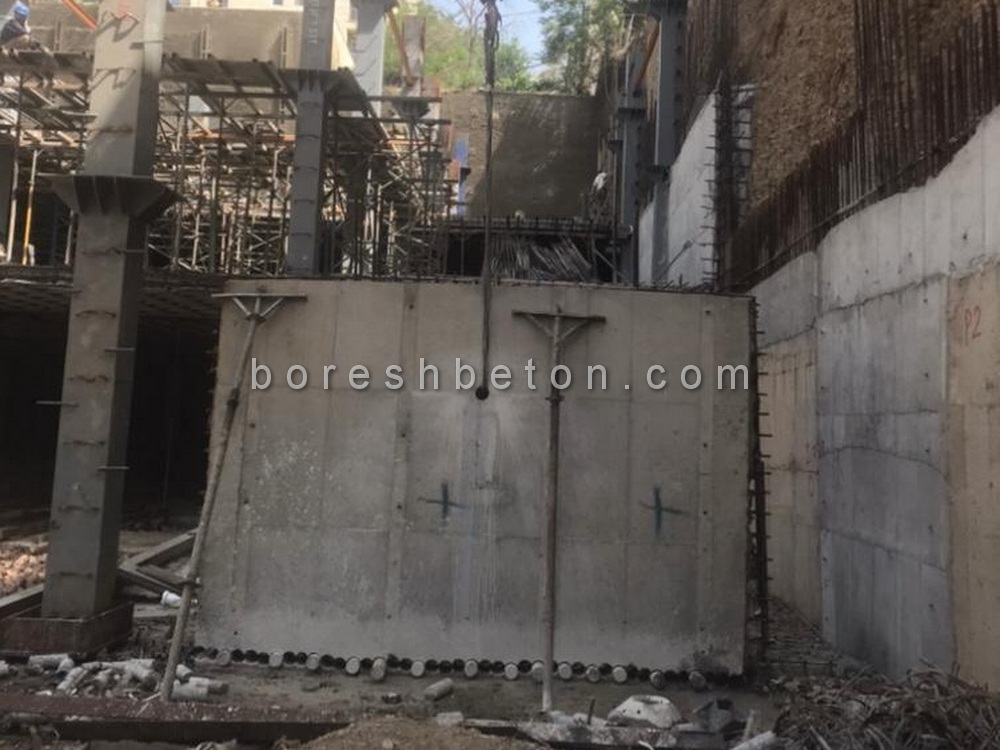 برش دیوار بتنی پروژه پونک